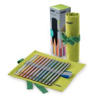 LAMY Dreikant-Buntstifte plus, 12er Stoffrolle