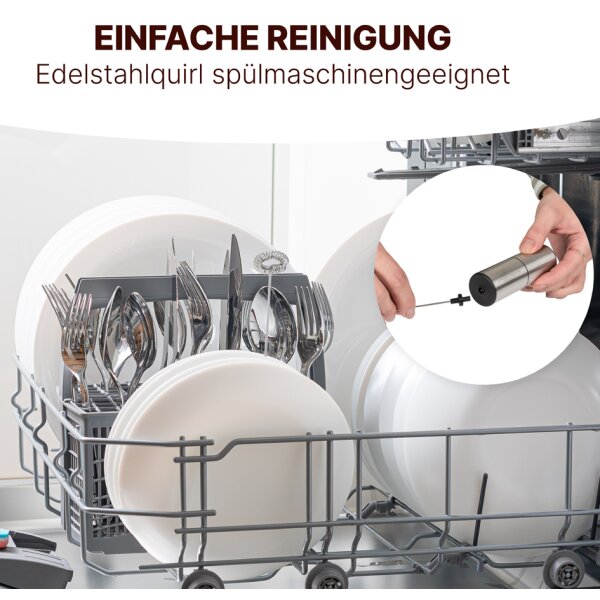 PROFI COOK Milchaufschäumer PC-MS 1273, silber