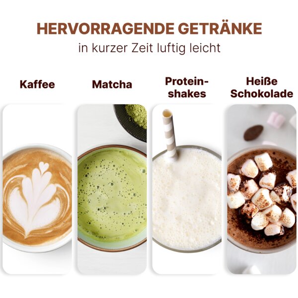 PROFI COOK Milchaufschäumer PC-MS 1273, silber