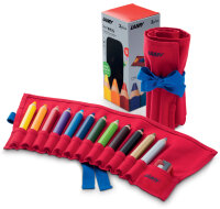 LAMY Crayon de couleur 3-en-1 3plus, rouleau de 12