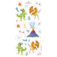 FABER-CASTELL Dreikant-Buntstifte Jumbo GRIP Dino, 8+2