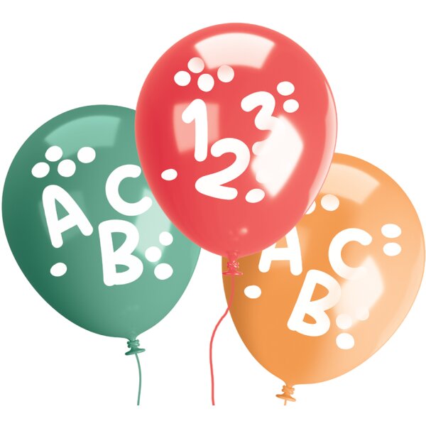 ROTH Luftballon "Einschulung", Durchmesser: 250 mm, sortiert