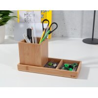 sigel Pot à crayons Eyestyle, en bambou, carré