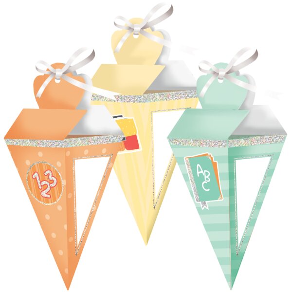 ROTH Geschenktüte "Einschulung", mit Glitzereffekt