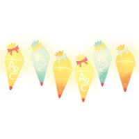 ROTH Geschenktüte "Einschulung", mit Glitzereffekt