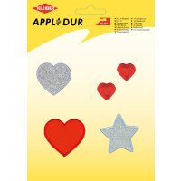 KLEIBER Assortiment dapplications Lovely Heart, 5 motifs