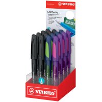 STABILO Stylo plume EASYbuddy M, droitier, présentoir de 16