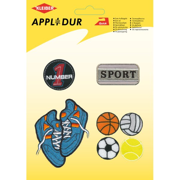 KLEIBER Applikations-Sortiment "Sports", 7 Motive