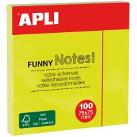 APLI Haftnotizen "FUNNY Notes!", 75 x 75 mm,...