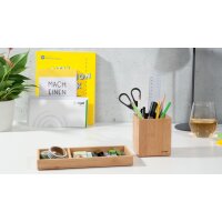 sigel Plumier à crayons Eyestyle, en bambou, bleu...