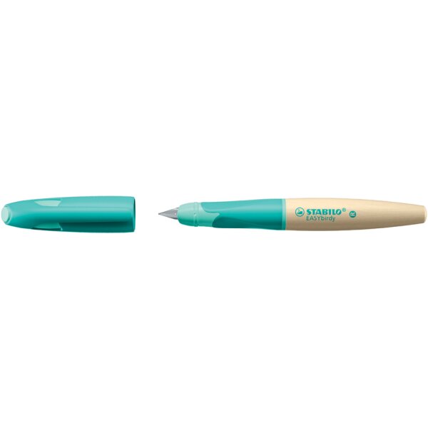 STABILO Stylo plume EASYbirdy Timber L, gaucher, bleu