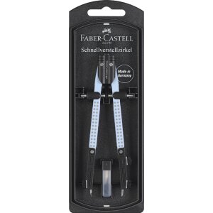 FABER-CASTELL Schnellverstellzirkel GRIP, hellblau