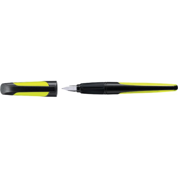 STABILO Stylo plume EASYbuddy M, droitier, noir/noir