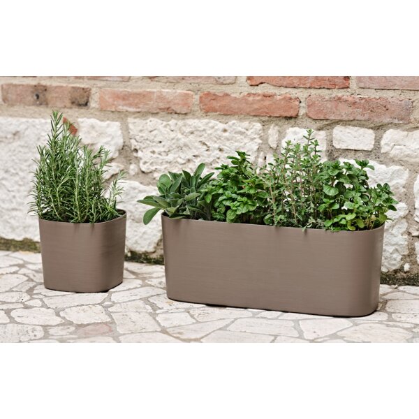 tera Pflanzgef&auml;ss "Capri", Breite: 240 mm, black