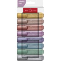 FABER-CASTELL Textmarker TEXTLINER 46 METALLIC, 8er Etui