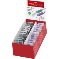 FABER-CASTELL Gomme GRIP ERASER CAP, en présentoir