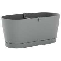 tera Blumenkasten "Vega", Breite: 400 mm, fog grey