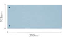 BIELLA Intercalaires carton 2 trous 19919005U bleu, 24x10.5cm 100 pcs.