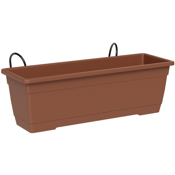 tera Kit de jardinière Birka, support inclus, terracotta