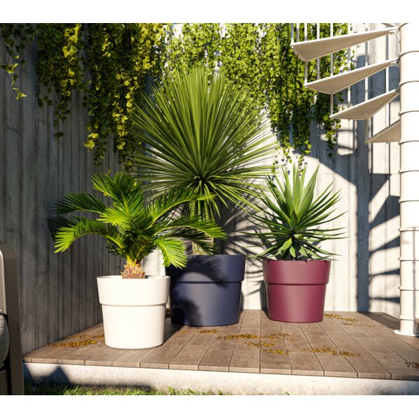 tera Pot de fleurs Andromeda, diamètre: 280 mm, fog grey