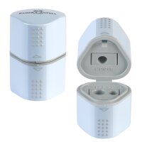 FABER-CASTELL Taille-crayon 3 trous GRIP, bleu ciel