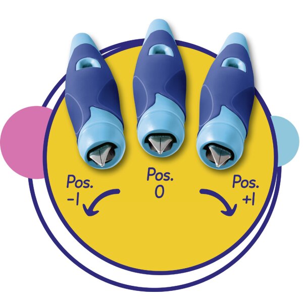 STABILO Stylo plume EASYbirdy Timber R, droitier, bleu