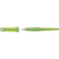 STABILO Stylo plume EASYbuddy L, gaucher, bleu acier/lime