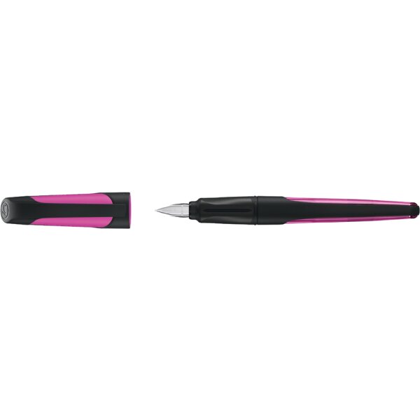 STABILO Stylo plume EASYbuddy L, gaucher, noir/noir