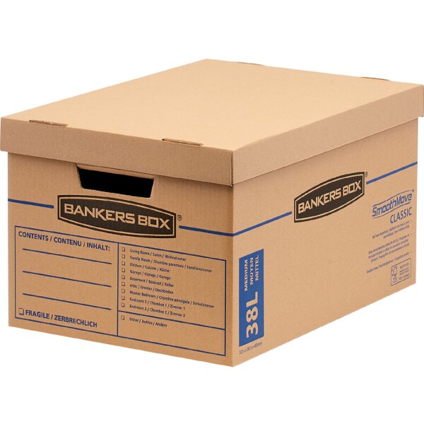Fellowes BANKERS BOX Carton déménagement SmoothMove Classic