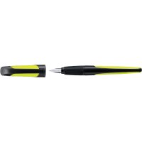 STABILO Stylo plume EASYbuddy M, droitier, bleu acier/lime