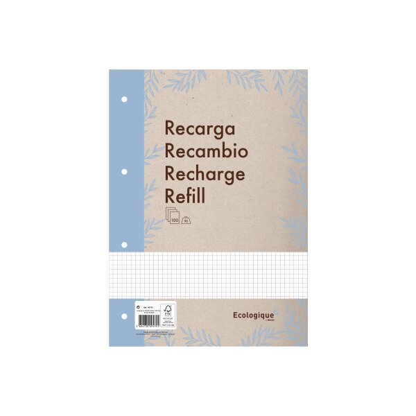 ANCOR Refill feuille A4 116137 ECOLOGIQUE,90g,car 100 feuille