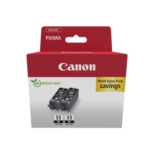 CANON Twin Pack encre noir PGI-35 TWIN PXIMA iP 100 2x9.3ml