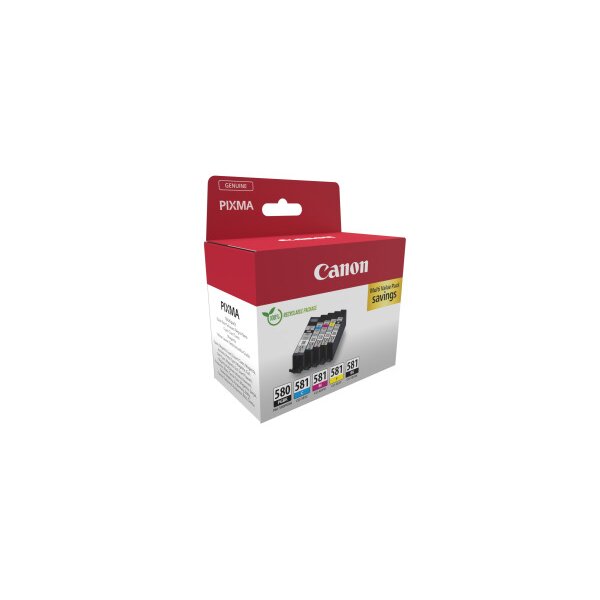 CANON Multipack encre PGBKCMYBK PGI-580/1 Pixma TR7550 1x11.2ml/4x5.6ml