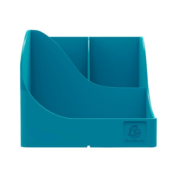 EXACOMPTA Pot &agrave; crayons Neo Deco 69528D bleu 5 casiers