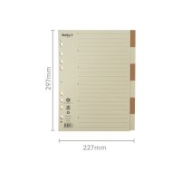 BIELLA Répertoires carton A4 46444600U brun/beige...