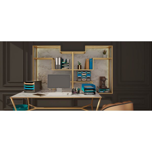 EXACOMPTA Pot à crayons Neo Deco 69514D noir 5 casiers