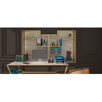 EXACOMPTA Pot à crayons Neo Deco 69514D noir 5 casiers