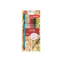 STABILO Stylo fibre Pen 68 1mm F59627 Nature Colors 10...