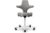 HAG Chaise de bureau Capisco 8106 8106-STD gris/blanc