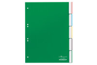 DURABLE Register grün A4 6220 05 5-teilig, blanko