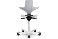 HAG Chaise de bureau Capisco 8010 PULS8010 gris clair/blanc