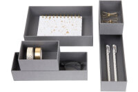 BIGSO BOX OF SWEDEN Organiseur de pupitre Emma 780554101 gris 5er-Set