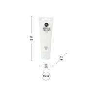 I AM CREATIVE Peinture acrylique 75ml 2001.01 blanc