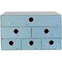 ANCOR Schubladen Box 117950 BLOG SWEET BLUE 6 Schubladen