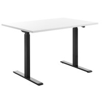 Topstar Sitz- Steh-Schreibtisch, (B)1.800 mm, schwarz buche
