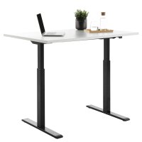 Topstar Bureau réglable en hauteur, (L)1.200 mm, noir/hêtre