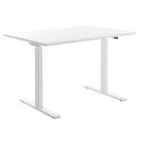 Topstar Sitz- Steh-Schreibtisch, (B)1.600 mm, weiss grau
