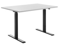Topstar Sitz- Steh-Schreibtisch, (B)1.200 mm, schwarz grau