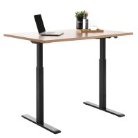 Topstar Bureau réglable en hauteur, (L)1.200 mm, noir/gris