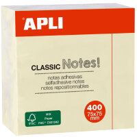 APLI Cube de notes adhésives CLASSIC Notes!, 75 x...